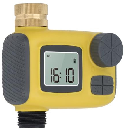 Acouto NH3 4in Sprinkler Timer Pure Copper Connector Programmable Garden Hose Timer Outdoor Auto Irrigation Timer for Watering Function Only to It and Will on Demand Without Att