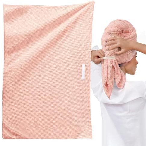 Opilroyn Turbina per capelli bagnati | Grande panno in microfibra per capelli | 41 x 27,5 pollici anti-crespe, avvolgente doccia ad asciugatura rapida, turbina per capelli, asciugamano per capelli