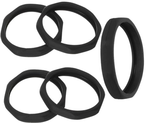 Anneau Antidérapant pour Microphone 5 Pièces, Protection | Plastique, Usage Scène et Ktv, Lot de Cinq, Accessoire Léger pour Micro Portable