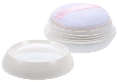 Cabilock Leere Kosmetik Puderdose 10g Wiederverwendbarer Kunststoff Kompaktbehälter Mit Schwamm Puderquaste Für Losen Puder Reise Make up Aufbewahrung