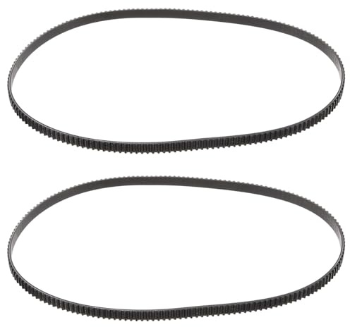 Lurrose 2 Correas de Transmisión Dentadas para Máquina de Pan Repuesto Resistente al Calor 175 Dientes Accesorios para Panificadora Silenciosa y Duradera Uso Doméstico