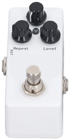 Pedal de retardo de Guitarra LED 3 perillas Control Pedal de Efecto de Guitarra eléctrica