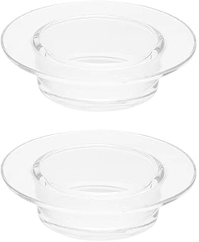 Wax Warmer Replacement Dish, 2PCS 4.5 Glass Melt Liners Easy Clean for Candle Heating