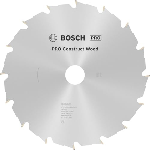 Bosch 1x Lama per sega circolare a filo PRO Construct Wood a filo | per Legno da costruzione con malta e chiodi, Ø 230 mm, Professional Accessorio Seghe circolari a filo portatili