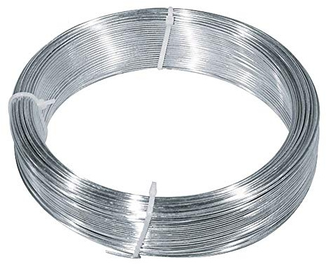 VERDELOOK Matassa Zinc, Filo di Ferro zincato, Diametro 1.4mmx100 m, Fai da Te Giardinaggio