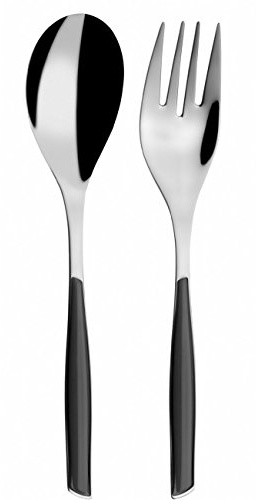 BUGATTI GLBK-021F11/12 Glamour Fenêtre Set de 2 Couverts de Service en Boîte Noir Pur 16,5 x 4,2 x 30 cm