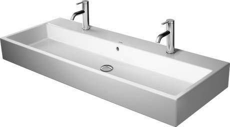 Duravit Waschtisch Vero Air 1200mm, Weiß ohne Überlauf, 2 Hahnlöcher geschliffen, WG, 23501200721