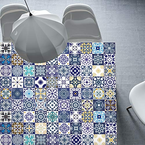 Ambiance Sticker Pegatinas Adhesivas para Muebles, Adhesivas, Azulejos de Cemento, decoración para mesas, armarios, estantes, 120 x 200 cm