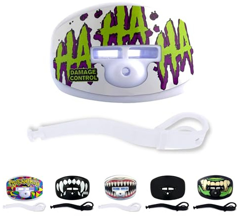 DAMAGE CONTROL Pacifier Football Mouth Guard w/Helmet Strap – HA HA HA