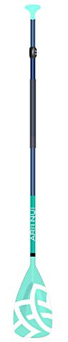 ARIINUI SUP Paddel Alu 170-210 3-TLG Navy Türkis Stand up Paddle ovaler Schaft
