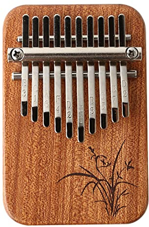Kalimba Daumenklavier, 10 Tasten, Mini-Kalimba, exquisite Finger-Percussion, Kalimba-Tastatur, Percussion-Instrument, Musik-Geschenke for Kinder, Erwachsene, Anfänger