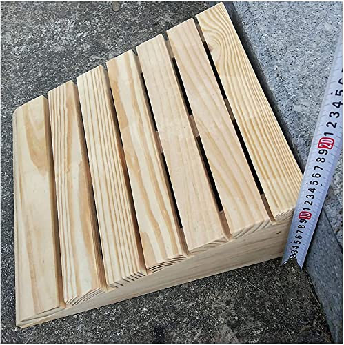 Rollstuhlrampe Rollstuhlrampe aus Holz, Schwellenrampe mit Rutschfester Oberfläche, Rollerrampe für Stufen, Handicap-Rampen, Heimtreppen, Bordsteinrampen Robust