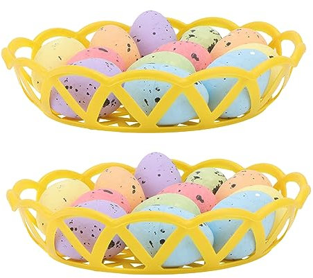 SHINEOFI 6sets Unique Painted Egg Style Easter Eggs to Decorate for Party Home Layout Prop