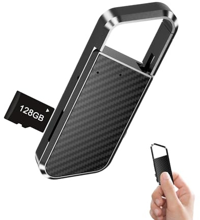 NekSide Mini grabadora de Voz con DSP3.0 reducción Inteligente de Ruido, grabadora de Voz pequeña con OTG grabación HD, 128GB/4800h Almacenamiento, Voice Recorder para reuniones/entrevistas/Clases