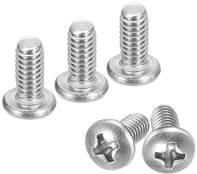 sourcing map #8-32x3/8 Pan Head Machine Screws,10Pcs | 304 Stainless Steel Screw,Phillips Drive,Fully Threaded,Bright Finish