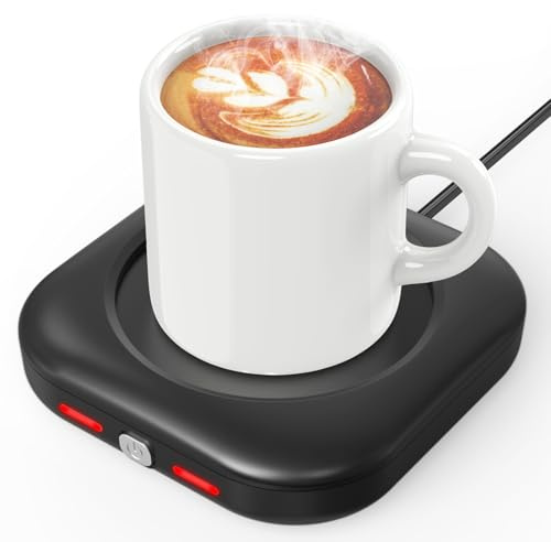 HOMEASY Kaffeewärmer 24W Tassenwärmer mit 4H Abschaltung für Tassen Schwarz