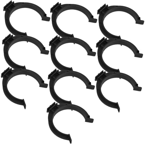 HOLIDYOYO Lot de 10 Clips de Nivellement D'armoire en Plastique Noir, Fixation Facile pour Pieds de Caisson la Cuisine, Protège Sols, pour Angles de Plinthe