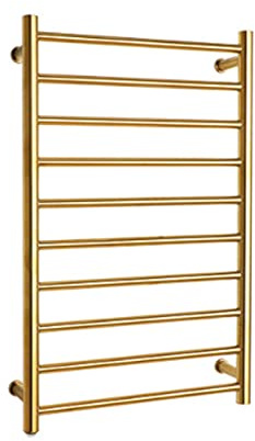 XCHSXYL Scaldasalviette Elettrico a Parete con termostato Incorporato, scaldasalviette Elettrico, Acciaio Inossidabile 304, Finitura Lucida a Specchio, per casa, Bagno, Spina/h