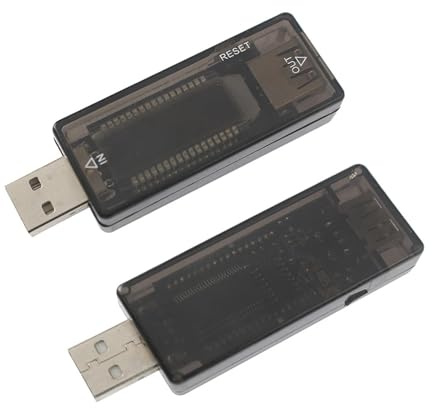 1 pz Tester for caricabatterie USB Voltmetro Amperometro di tensione corrente KWS-V20/V21 Display digitale LCD Rilevatore capacità della batteria(KWS-V21)