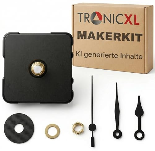 TronicXL MakerKit orologio Kit 011 Clock Components MH011 adatto per stampanti 3D Bambulab Bambu Lab I Crea un orologio da parete orologio da tavolo (2 pezzi)