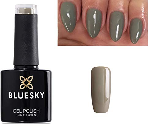 BLUESKY A066 Greystone Gellack 10 ml | Gelnagellack för glänsande och vackra naglar | långt grepp på upp till 3 veckor