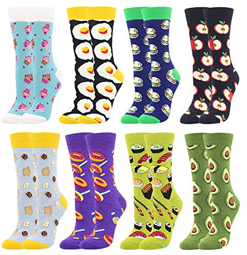 BONANGEL Calcetines Divertidos Mujer, Regalo para el Día de la Madre, Regalo para mamá, Niña, Calcetines de Algodón Coloridos con Dibujos de Animales, para Cumpleaños Halloween