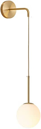 Kristall Industrie Wandleuchte, E27 Gold & Schwarz metall Drop Wandleuchte Schlafzimmer Nachttischlampe Kleiner Kronleuchter Kreative Persönlichkeit Gartenvilla Landhaus Wandlampe(20cm, Gold)