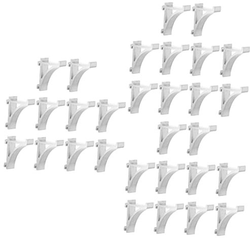 Angoily 30pcs Aluminum Freezer Clamp Hook Rack Kitchen Storage Fridge Door Shelf Liner