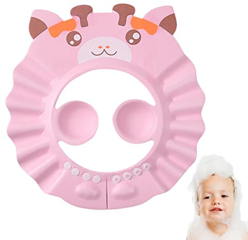 Baby-Duschhaube, Augenschutz, Duschhut, Ohrenschutz, Badehut, Wasserprävention, Shampoo, Artefaktschutz, Hut, Dusche für Badezimmer, Toilette, Waschschild, verstellbares Badevisier, Gesichtsschutz für