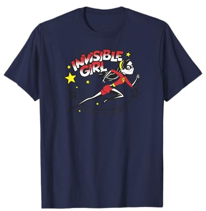 Disney Pixar The Incredibles Violet Invisible Girl Comic Camiseta