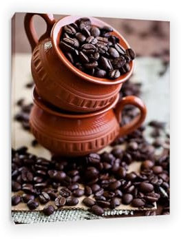 MYCGGDGH Quadro Caffè Vintage-Caffè Stampa su Tela Canvas da Parete-contenitore caffè-Quadro Casa Soggiorno Macinino Ristorante Bar Cucina Caffe Vintage Telaio interno 80x115cm(31x45 pollici)