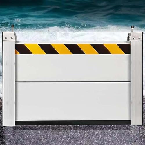 Generisch Hochwasserschutz Barriere Tur Kellerfenster Wassersperre Hochwasserschutz Barriere wasserdichte Kellerfenster Wasser Barriere Dammbalken für Tunnel Keller Garageneinfahrten,Silber,60x40cm