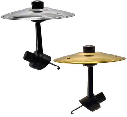 Platillo Bateria para Coche, Platillo Crash, Cymbals Crash, Accesorio Compacto para Coche para Amantes De La Música Hacen Más Divertido Al Conducir Accesorios De (Oro + Plata)
