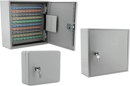 BASI Schluesselkasten 2171-0045 Anzahl Haken 35 Grau (Metallgehaeuse), 35 Haken