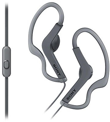 Sony MDR-AS210AP Sports In-Ear Splashproof Headphones with In Line Mic - Black