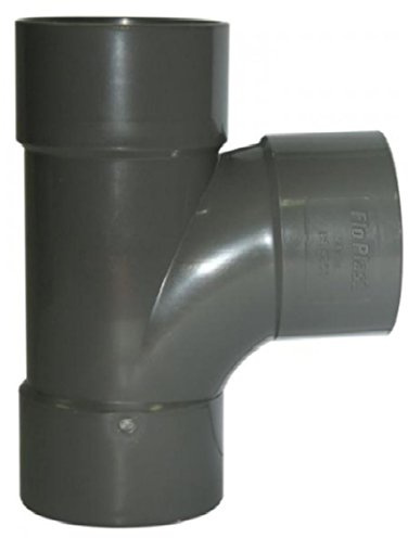 50mm (56mm) Grey Solvent Grey Waste Pipe Swept Tee - ABS