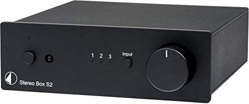 Pro-Ject Stereo Box S2 BT, High End Vollverstärker mit Wireless Streaming (Stereo Box S2 BT, Schwarz)