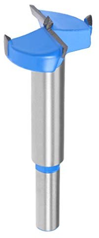 Sourcingmap Forstner Drill Bits 28mm, Tungsten Carbide Wood Hole Saw Auger Opener, Woodworking Hinge Hole Drilling Boring Bit Cutter (Blue, Gray)