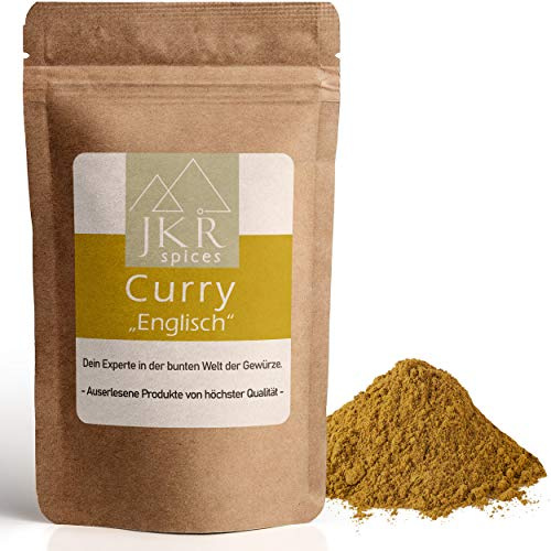 JKR Spices Currypulver - mildes Curry Pulver | Gewürzmischung Englische Art | Orientialische Indische Gewürzmischung - Ideal für Reis und Currygerichte - 500g