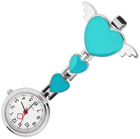Hemobllo Krankenschwester Uhr Schmetterling Form Arzt Taschenuhr Legierung Medizinische Modische Clip-On Krankenpflege Krankenschwester Taschen Student Prüfung Anhänger