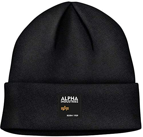 Alpha Industries Unisex Beanie-Mütze Alpha Industries Label Beanie Klassisches Unisex Beanie