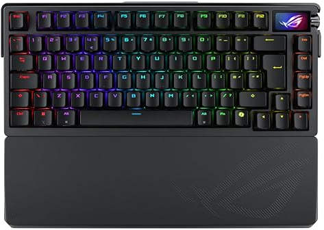 ASUS ROG Azoth Extreme tastiera Gaming USB + RF Wireless + Bluetooth Nero (ASUS ROG Azoth Extreme 75 Custom Gaming Keyboard) - Versione UK
