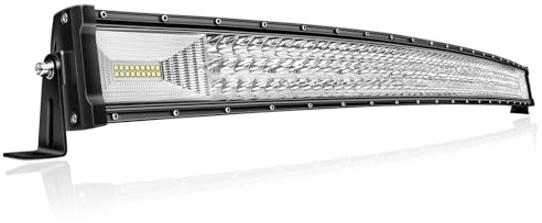 PICAA LED Lichtleiste KFZ, Gebogen 42 Zoll 540W LED Arbeitsscheinwerfer 12V 24V, 6000K Weiß Lightbar Lichtbalken Zusatzscheinwerfer Auto für Offroad, SUV, LKW, 4x4, Traktor, ATV