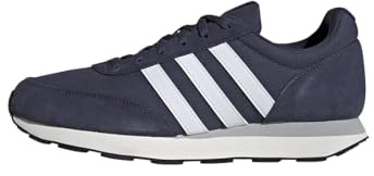adidas Herren Run 60s 3.0 Leather Shoes, Shadow Navy/Cloud White/Core Black, 46 2/3 EU