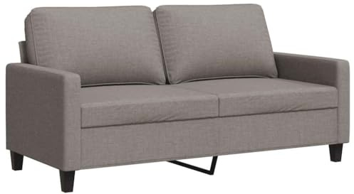 vidaXL 2-Sitzer-Sofa Taupe 140 cm Stoff