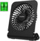 EasyAcc Mini Ventilateur de Table 4000mAh Rechargeable 16H Ventilateur Portable Silencieux Ventilateur de Batterie USB-C 4 Vitesses Puissant Ventilateur Pliable Détachable pour Bureau Voyage-Noir