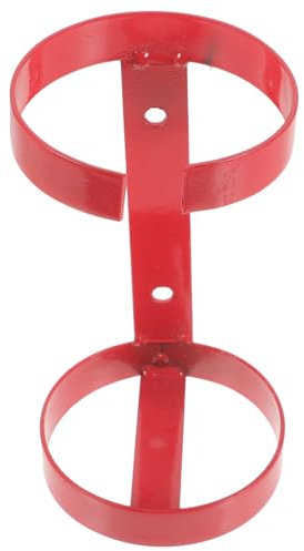 Mikikit Wandhalterung Für Feuerlöscher 1 Kg Kapazität Eisen-feuerlöscherhalter Rot 1 Stück Vielseitig Einsetzbar Für Schiffsfabriken Und