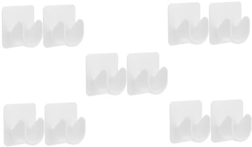 Mikikit 5 Set Di Supporti Per Aste Per Tende Senza Trapano Ganci Adesivi Per Aste Per Tende Facili Da Installare Supporti Per La Tensione Senza Trapano 2 Pezzi*5