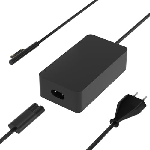 SLRIOYS 127W Chargeur Compatible avec Microsoft Surface Laptop Studio 1 2 3 Book 3 2 1 Pro 10 9 8 7 7+ 6 5 4 3 X/Surface Laptop 7 6 5 4 3 2 1/Surface Go Windows 5V USB Connexion