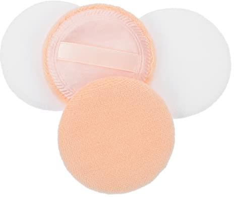 CALLARON 20piezas Borlas De Algodón Suelta Para Polvos Cosmética Lavable Correa Aplicador